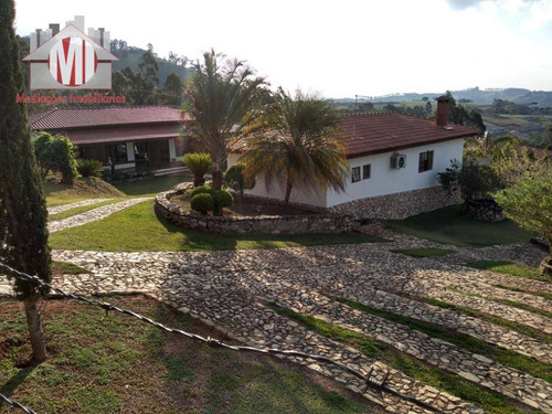 Imagem 1 de 30 de Linda Chácara Com Vista Deslumbrante, Salão De Festas, Casa Com 02 Dormitórios À Venda, 2100 M² Por R$ 600.000 - Zona Rural - Pinhalzinho/sp - Ch0537