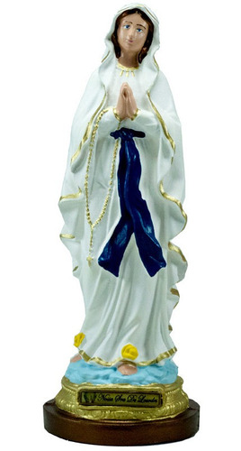 Imagem De Nossa Senhora De Lourdes Inquebrável - 30 Cm