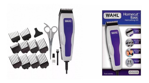 Imagen 1 de 7 de Maquina De Cortar Cabello Wahl Homecut 15 Piezas+ Accesorios