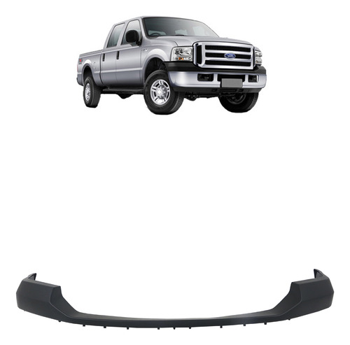 Spoiler Dianteiro F-250 2007 A 2014 Parachoque Preto Poroso