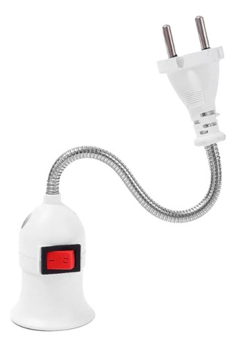 Socket Potable Para Foco Bombilla E27 Con Interruptor 10 Pz