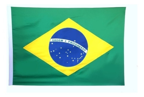 Bandeira Do Brasil 1 1/2 Panos 96 X 68 Cm - Oficial  Mitraud