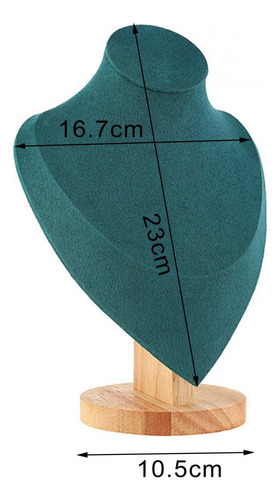 Exhibición De Joyería, Busto De Maniquí, 10,5x16,7x23cm