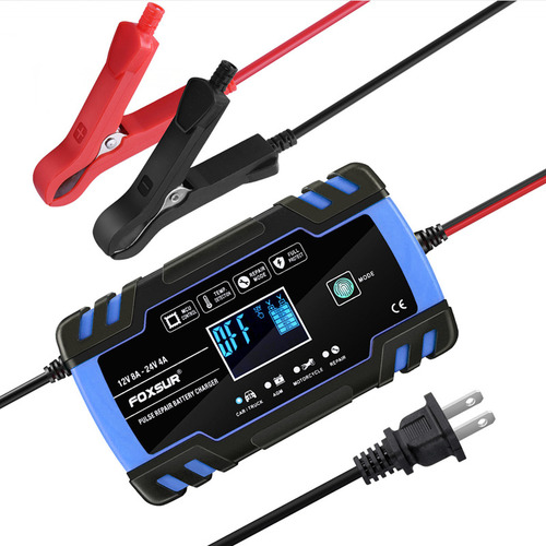 12v24v Motocicleta Coche Cargador Inteligente Multifunción