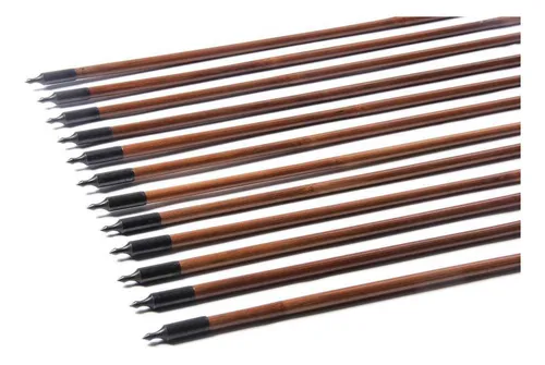 Pg1archery Flechas De Bambú Con Tiro Con Arco, 32 Pulgadas.
