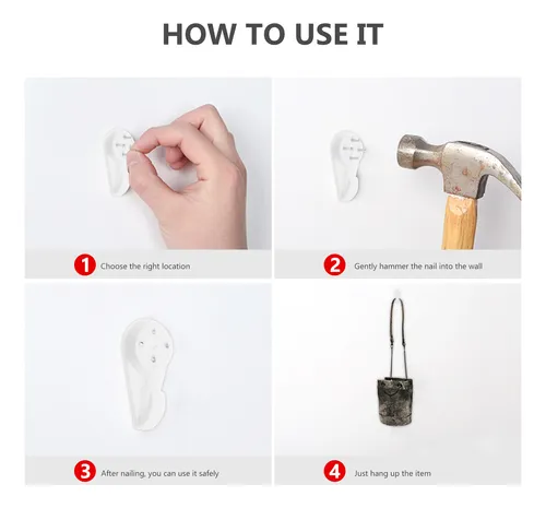 Ladrillo De Pared Invisible Nail No Trace, 40 Unidades