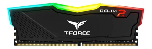 Memória RAM T-Force Delta RGB color preto  16GB 2 Team Group TF3D416G3200HC16CDC01