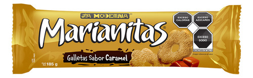 Galletas Marianitas La Moderna Sabor Caramelo 185gr