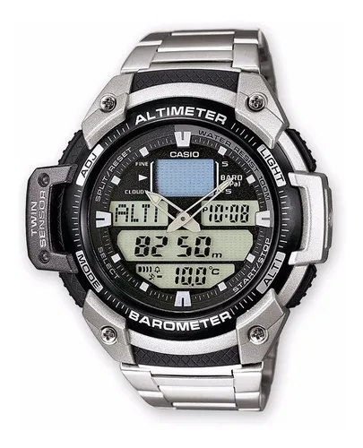 Reloj Casio Sgw 400 Acero Altimetro Barometro Termometro