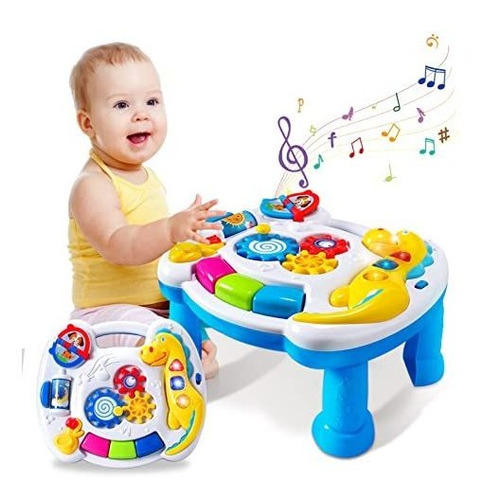 Mesa De Actividades De Plastico Musical Multicolor Para Bebe
