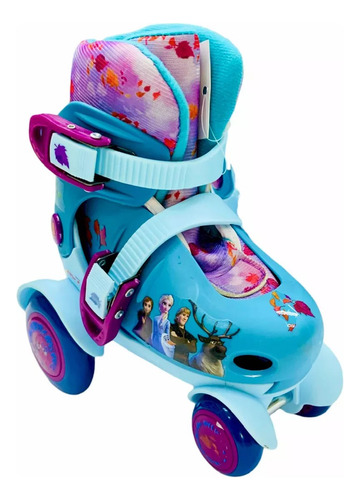 Patines Infantiles Ajustables & Equipo De Protección Frozen