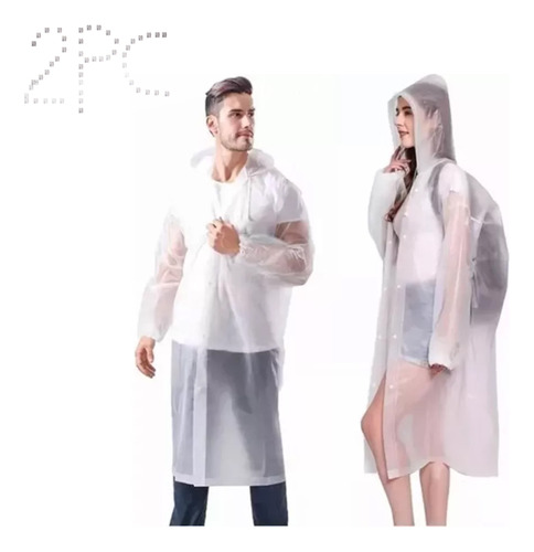 Capa Impermeable Portátil Para Lluvia Tipo Gabardina