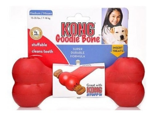 Hueso Kong Goodie Medium 7-16 Kg Perros Resistente Mascotas 