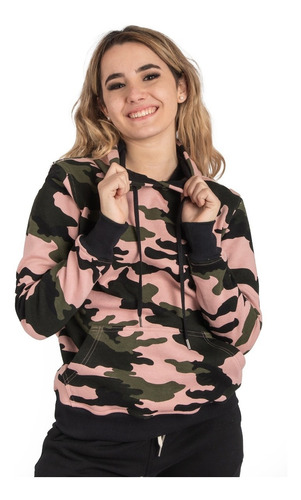 Canguro Hoodie Oversize Hombre Mujer Camuflado Aesthetic A24