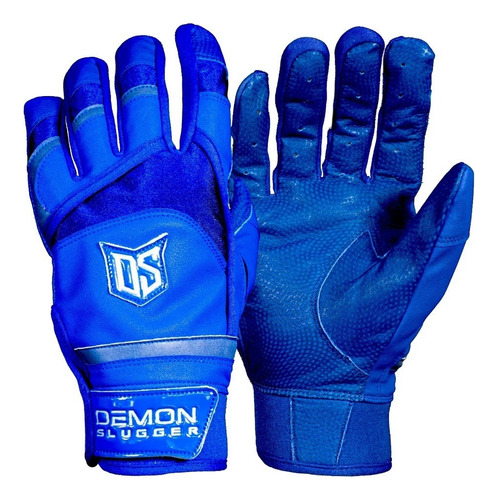 Guanteletas Beisbol Demon Slugger Silver Azul Adulto Talla Extra Grande