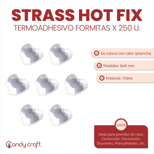 Strass Hot-fix Termoadhesivo Formitas X 250uni Confeccion