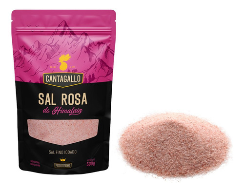 Sal Integral De Mossoró 500g+ Sal Rosa Do Himalaia Fino 500g