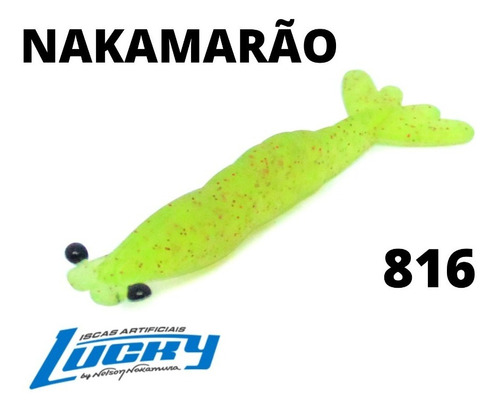 Isca Nelson Nakamura Nakamarão 5,5cm Lucky Original Kit 5 Cor Cor 816 - Citros