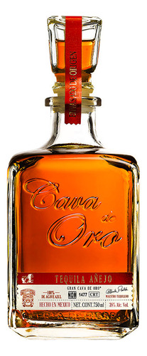 Tequila Añejo 100% Cava De Oro 750ml