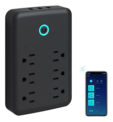 Smart Outlet Extender, Wisebot Wifi Surge Protector Bmzxh
