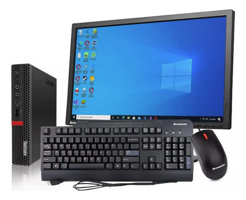 Equipo Lenovo Amd A10 8 En Ram 256 Ssd Tiny Lcd 24 Wifi (Reacondicionado)
