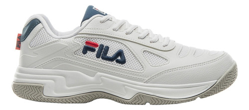 Tênis masculino Fila Lugano 7.0 cor branco/azul - adulto 41 BR