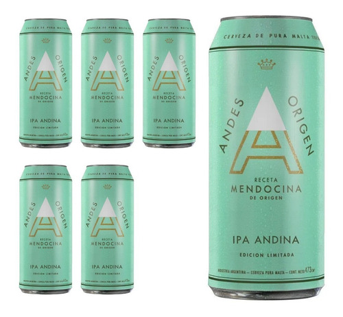 Cerveza Andes Origen  Ipa  ((six Pack)) 6 Latas