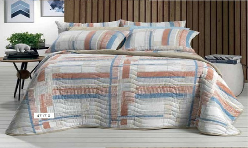 Imagem 1 de 3 de Jogo De Cama E Colcha Queen (1,58x1,98) Altenburg Glitch