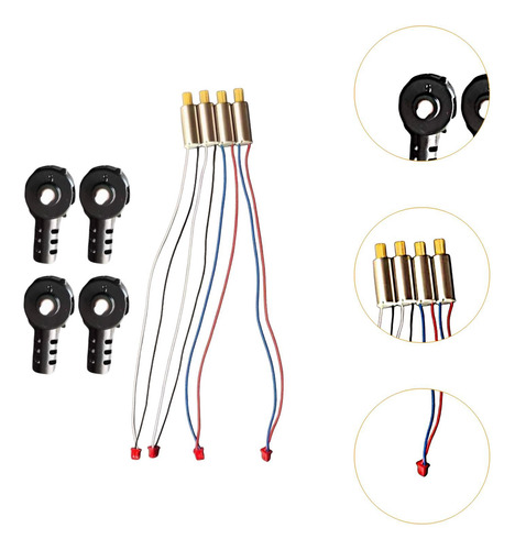 4x Rc Drone Motors Quadcopter Motors, Profesional, De Alta