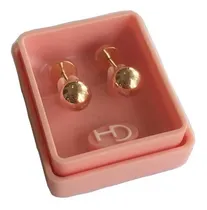 Comprar Par Abridores Ch Perno Oro 18kts Bolitas Grandes 5mm Cod306