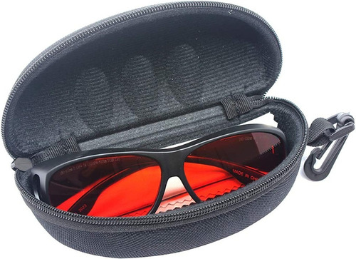 Anteojos De Seguridad Para Laser Uv 180-532 Nm Od Cristal Rojo
