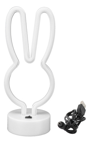S Letrero Led De Neón Neon Rabbit S Cable Usb, Letrero De
