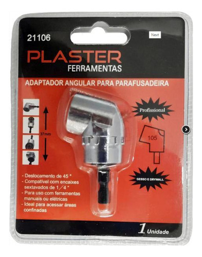 Adaptador Angular Para Parafusadeira Plaster 21106