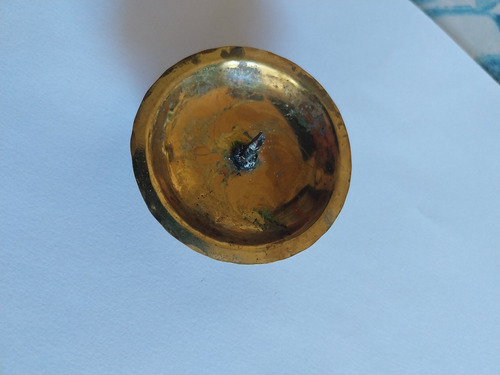 Palmatoria Candelero Pequeño Dorado 5,5 Cm Dorado (Usado)