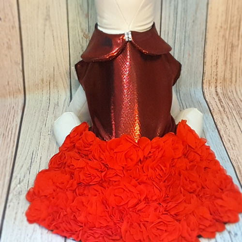 Roupa Pet - Vestido Festa/casamento Tam 4- Roupinha Cachorro