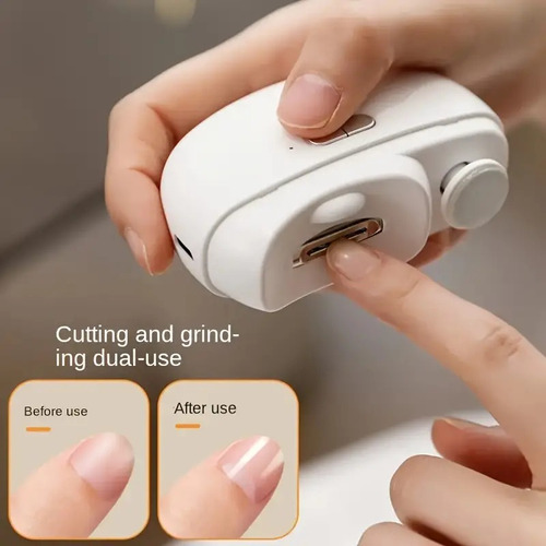 Juego 1 Lima Corta Uñas Eléctrico Usb Para Bebés Y Adultos