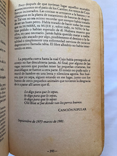 Stephen King Cujo (Usado)