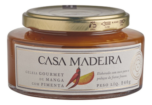 Geleia Gourmet Casa Madeira Manga C/ Pimenta 240g