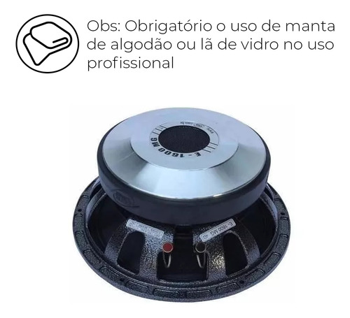 Alto Falante 12 Polegadas Eros Com Potência De 800w Rms