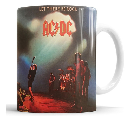Taza Ac/dc - Let There Be Rock - Cerámica Importada