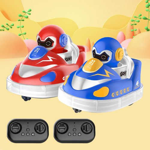 Coche Rc De Dibujos Animados Con Asiento Azul Y Rojo