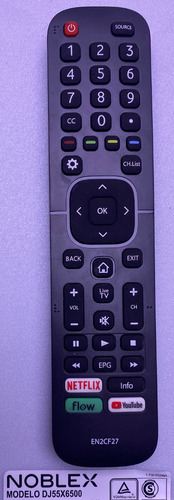 Control Remoto Tv  Noblex Dj55x6500 -original