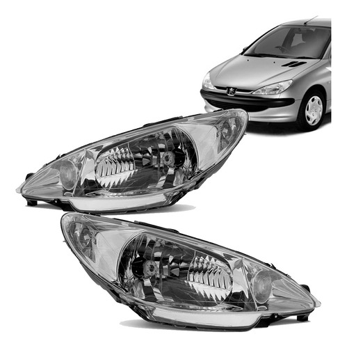 Par Farol Peugeot 206 98 99 2000 2001 02 03 04 Lente Raiada