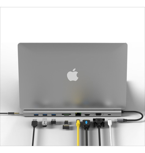 Docking Usb-c Notebook Macbook 10 En 1 Ulink Ul-adc101
