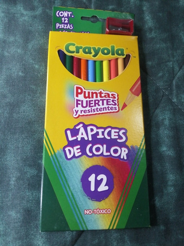 Lápices De Color Con Sacapuntas Crayola 12pz
