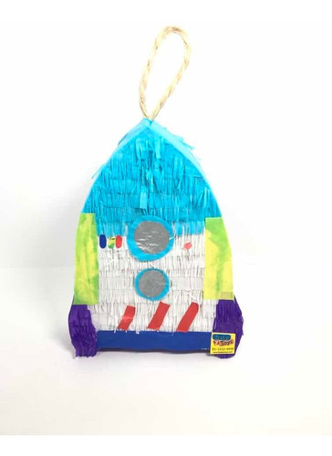 Mini Piñata Decorativa Nave Espacial Cohete Toy Fiesta Story