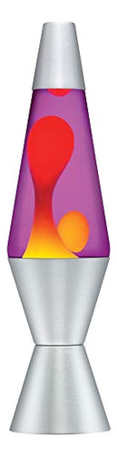 Lava Lamp Original Brand 20 Oz Yellow Wax With Purple Liquid