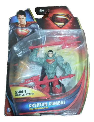 Superman Krypto Combat 2 En 1 Battle Staff Con Armamento