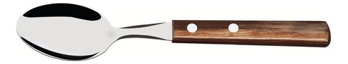 Colher De Mesa Tramontina Inox Madeira Polywood Castanho