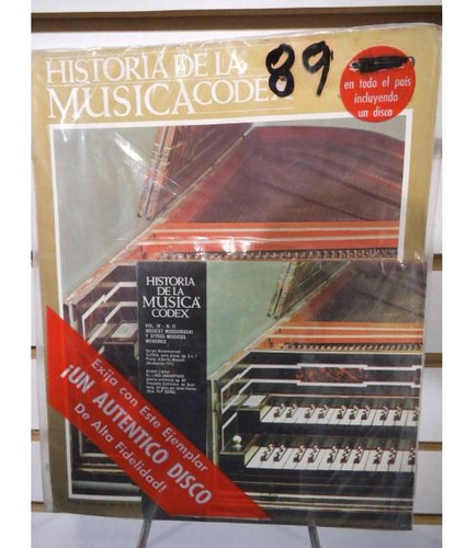 Historia De La Musica Codex 89 Fasiculo Y Disco Lp Acetato